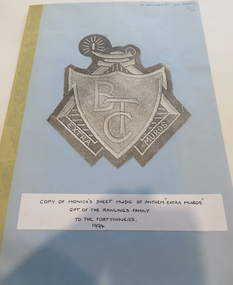 Music Book, Music for the Ballarat Teachers' College Anthem 'Extra Muros', 1994, 1994