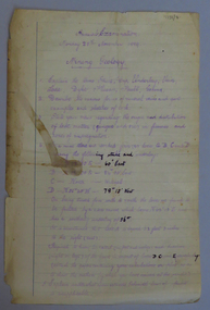 Document, The School of Mines, Ballarat November Examination for Mining Geology, 1889, 11/1889
