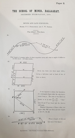 Document, The School of Mines Examinations, 1874-1882, 06/1874