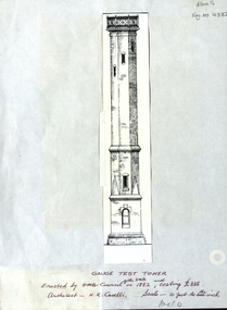 Plan, Ballarat School of Mines Gauge Tower, 1882