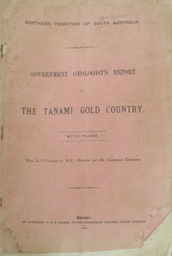 Booklet, Northern Territory ... The Tanami Gold Country with Plans, 1909, 1909