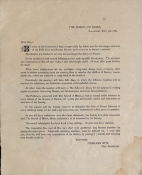 typed letter