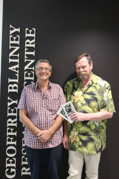 Two men who are Trustees of the Keith Wingrove Memorial Trust