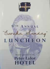 Programme, Eureka Sunday Luncheon Programme, c2012, c2010