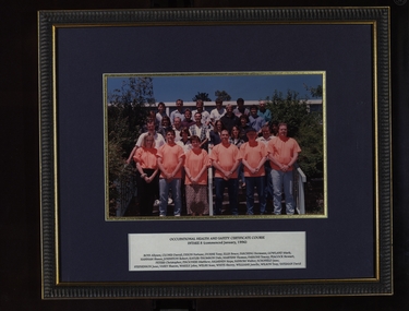 Photograph - Photograph - Colour, Artafact, VIOSH - Occupational and Safety Certificate Course, Intake 8,1996, 1996