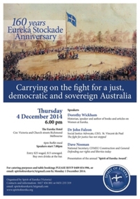Posters, 160 Years Eureka Stockade Anniversary, 2014, 2014