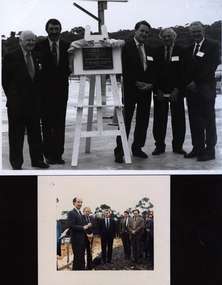 Photograph - colour, Turning the sod at the University of Ballarat Technology Park, 1989, 03/08/1989