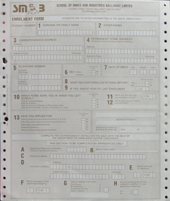 Booklet, Education Department Victoria Technical Schools Register of Attendances in the Subject of Joinery, 1986, 1986