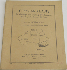 Book, Gippsland east: its geology & mining development, 1936