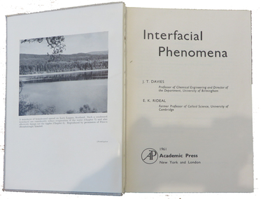 Book, Academic Press Inc, Interfacial phenomena, 1961