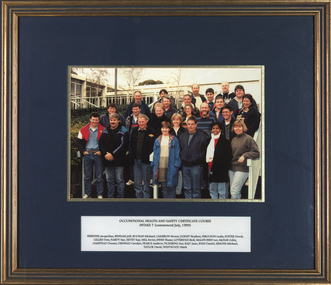 Photograph - Photograph - Colour, Occupational Health and Safety Certificate Course - Intake 7, 1995