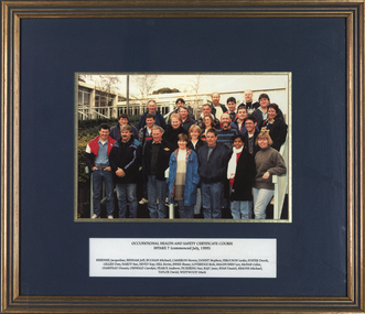 Photograph - Photograph - Colour, Occupational Health and Safety Certificate Course - Intake 7, 1995, 1995