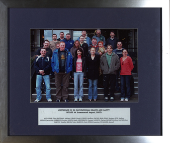 Photograph - Photograph - Colour, VIOSH - Certificate IV in Occupational Health and Safety, intake 44, 2007, 2007