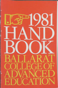 Ballarat College of Advanced Education Handbook, 1981