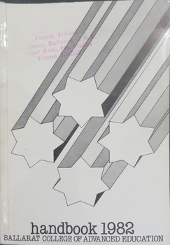 Ballarat College of Advanced Education Handbook, 1982