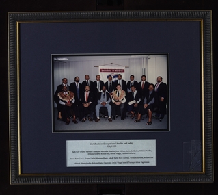 Photograph - Colour, Artafact, VIOSH - Certificate in Occupational and Safety  Fiji 1995, 1995