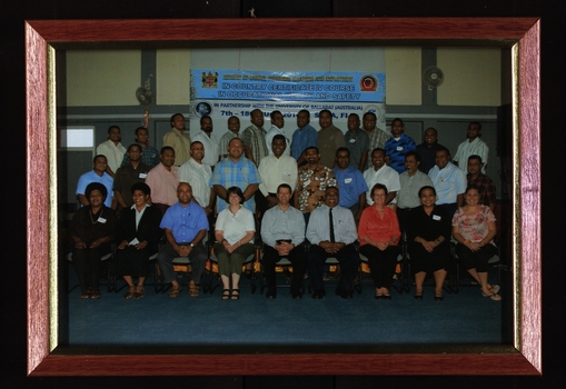 A group of students