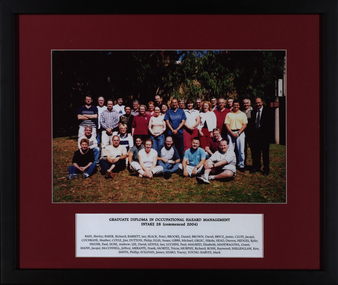 Photograph - Colour, Graduate Diploma in Occupational Hazard Managment Intake 28 2004, 2004