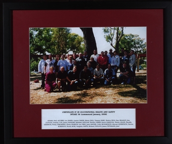 Photograph - Photograph - coloured, Certificate IV in Occupational Health and Safety , intake 36, 2006, 2006