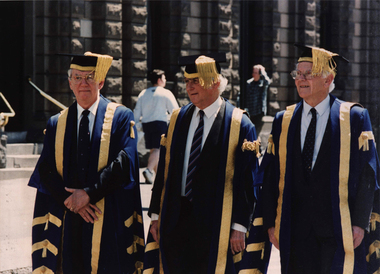 Photograph, Installation of Inaugural University of Ballarat Chancellor, Professor Geoffrey Blainey, 1994, 02/12/1994