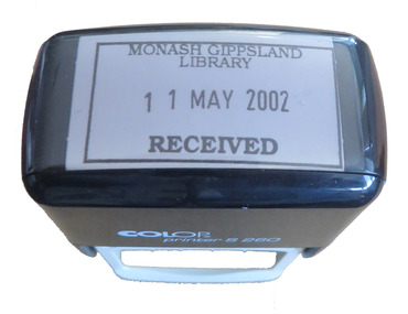 Object, Monash Gippsland Library Stamp, c2002, c2002