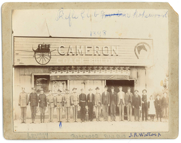 Photograph, Madeley Photo, Rokewood Rifle Club, 1898
