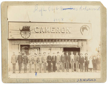 Photograph, Madeley Photo, Rokewood Rifle Club, 1898, 1898