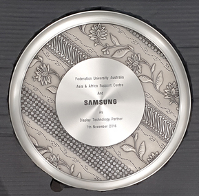pewter plate