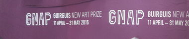 Banner, Guirguis New Art Prize Banner, 2015
