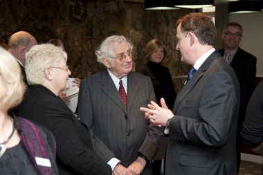 Photograph, Geoffrey Blainey at the opening of the Geoffrey Blainey Research , 2009, 20/08/2009