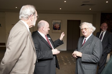 Photograph, Geoffrey Blainey at the opening of the Geoffrey Blainey Research Centre, 2009, 20/08/2009