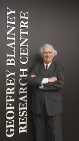 Photograph, Geoffrey Blainey at the opening of the Geoffrey Blainey Research Centre, 2009, 20/08/2009