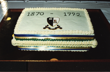 Photograph - Colour, Ballarat School of Mines Founders Day Cake, 1992
