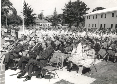 Photograph - Photograph - Black and White, Opening of the Ballarat Teachers' College, Gillies Street