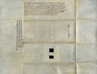 Handwritten declaration