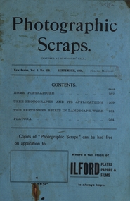 Booklet, Photographic Scraps Vol 5. No. 229 September 1908, September 1908