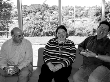 Photograph, Greg Eams, University of Ballarat Staff in the E.J. Tippett Library, 2005
