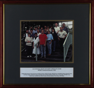 Photograph - coloured, Occupational Health and Safety Certificate Course, intake 2, 1992