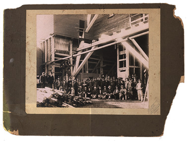 Photograph - Black and White, Victoria United Gold Mine