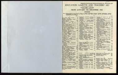 Book, Education Gazette, 1968, 1968