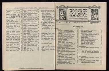 Book, Education Department Victoria, Victorian Education Gazette, 1950, 1950-1959