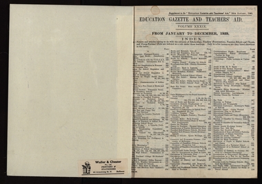 Book, Education Gazette, 1930s, 1930s