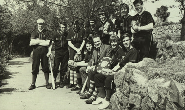 Image - Black and white, Ballarat Junior Techncial School Baseball Team