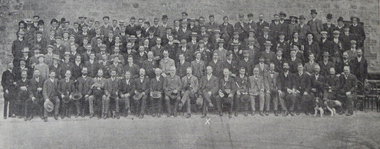 Book, Ballarat School of Mines Students and Australian Institute of Mining Engineers at the Central Mine, Broken Hill, 1906