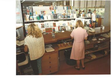 Photograph - Photograph - Colour, The Service Desk at the E.J. Barker Libary, Mt Helen, c2004