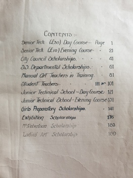 Contents list