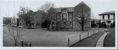 Buildings of the Ballarat School of Mines from Lydiard Street south