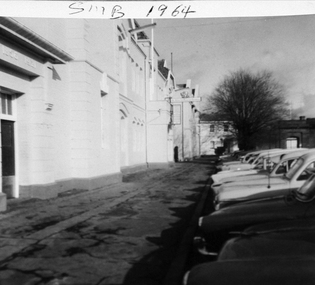 Photograph - Photo, Ballarat School of Mines buildings along Lydiard Street South, 1964