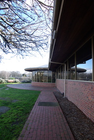 Brick library building