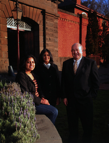 Photograph, Professor David Battersby with Two Students